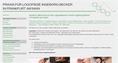 Desktop Screenshot of logopaedie-becker-frankfurt.de